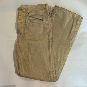 Gold Shimmer Jeans